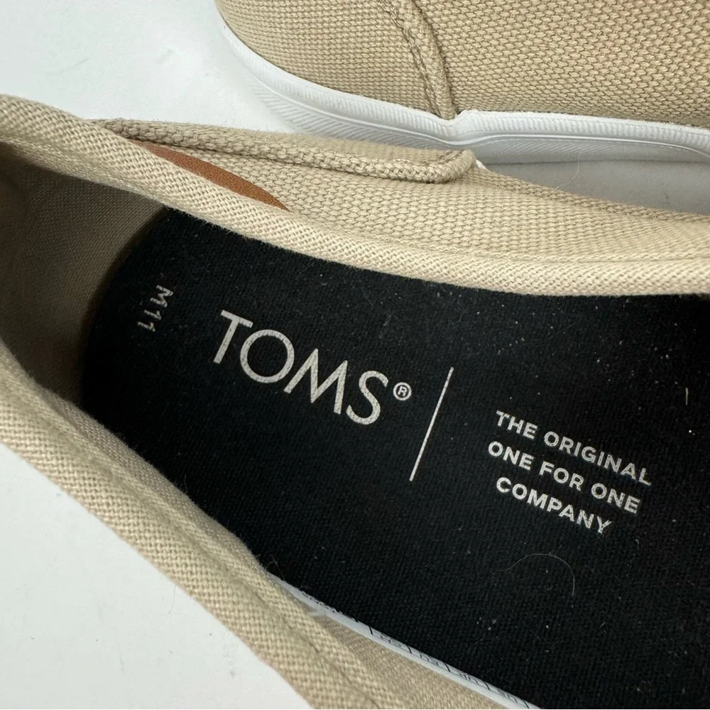 Toms Tan Slip On Flats Causal